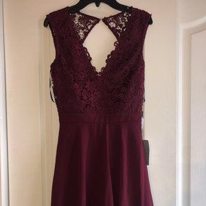 Skater Open Back Dress